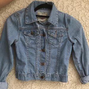 Girls Light-Washed Demin Jacket